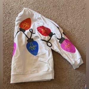 Queen of sparkles Christmas lights sweatshirt